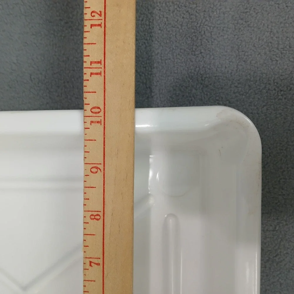 Vintage Hansa Darkroom Photo Developing Rectangular Tray White Plastic